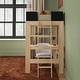 preview thumbnail 28 of 27, Max and Lily Mid-Century Modern Twin Loft Bed with Desk and Bookshelf