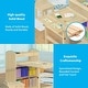 preview thumbnail 13 of 16, Kids Art Table and 2 Chairs,Kid Craft Table with Supplies Storage Shelves,Canvas Bins,Paper Roll for Preschool Toddler