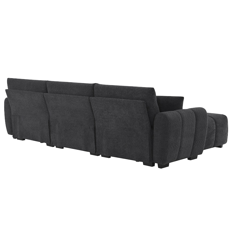 L-Shaped Modular Sofa with Extra-Large Seat by Harper&Bright Designs