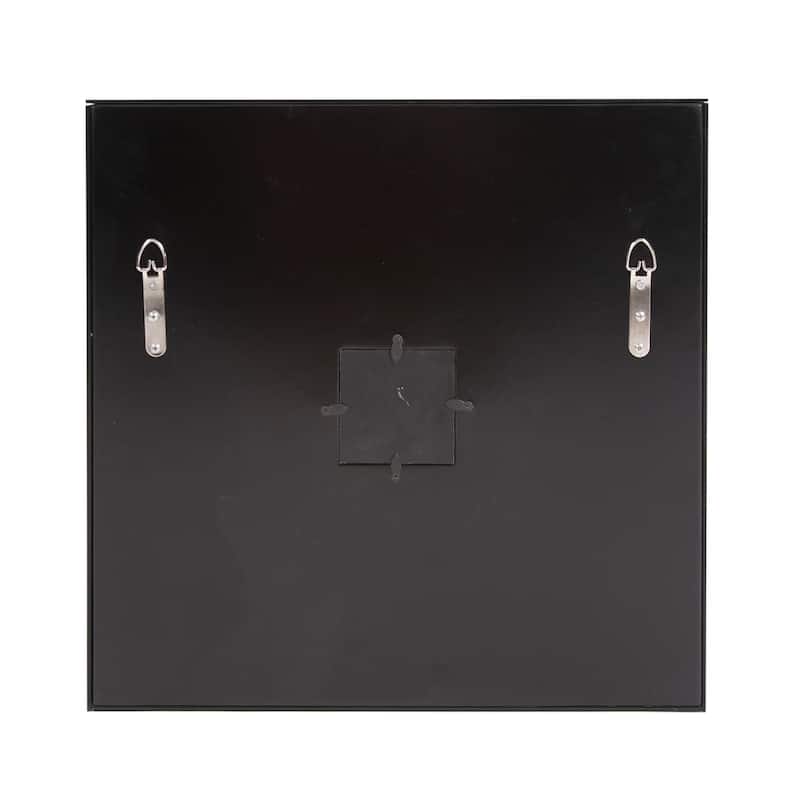Allan Andrews Mirrored Square Frame Decorative Wall Clock