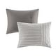 preview thumbnail 11 of 58, Madison Park Signature Essence Oversized Cotton Clipped Jacquard Comforter Set with Euro Shams and Throw Pillows