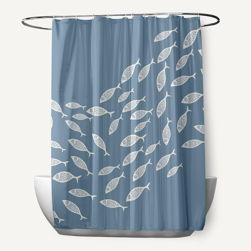 Escuela Shower Curtain - Dusty Smoke