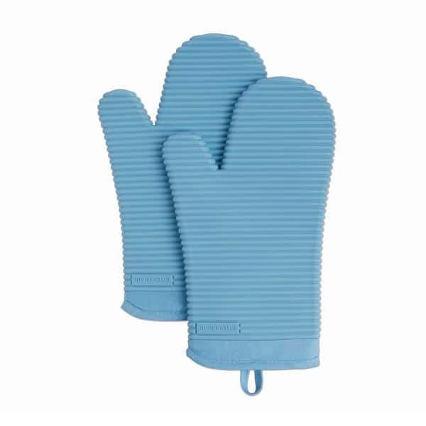 Kitchenaid Ribbed Soft Silicone Oven Mitt Set Set Of 2 7 X13 Overstock 32254522