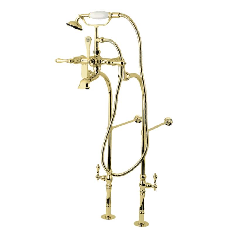 Kingston Brass Vintage Free Standing Clawfoot Tub Filler Package with
