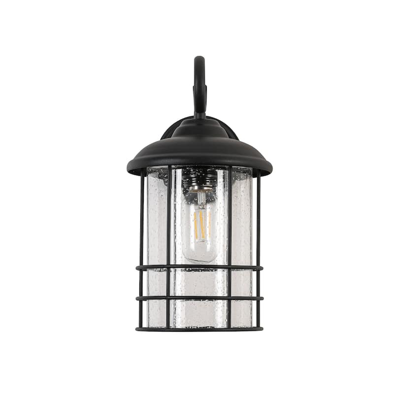 Outdoor Black Wall Sconce with Rustproof and Waterproof Design