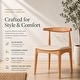 preview thumbnail 71 of 96, Set of 2 Kennedy Elbow Chairs Farmhouse Wooden Dining Chairs With PU Leather Or Fabric Cushion Seat, Modern Accent Side Chairs