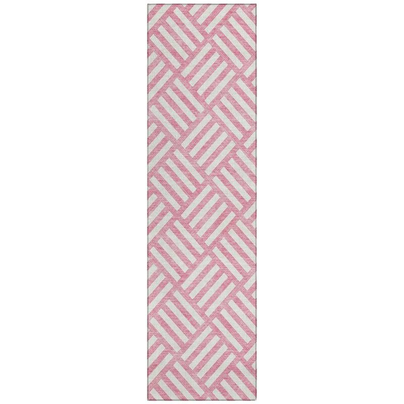Machine Washable Indoor/ Outdoor Chantille Geo Modern Rug