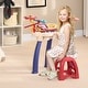 preview thumbnail 2 of 3, 2 in 1 Kids Piano Keyboard with Drum Set, 32-Key Electronic Musical Instrument