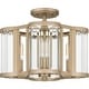 preview thumbnail 1 of 3, Quoizel Semi-Flush Mount 4-Light Semi-Flush Mount in Bronze Gold Bronze Gold