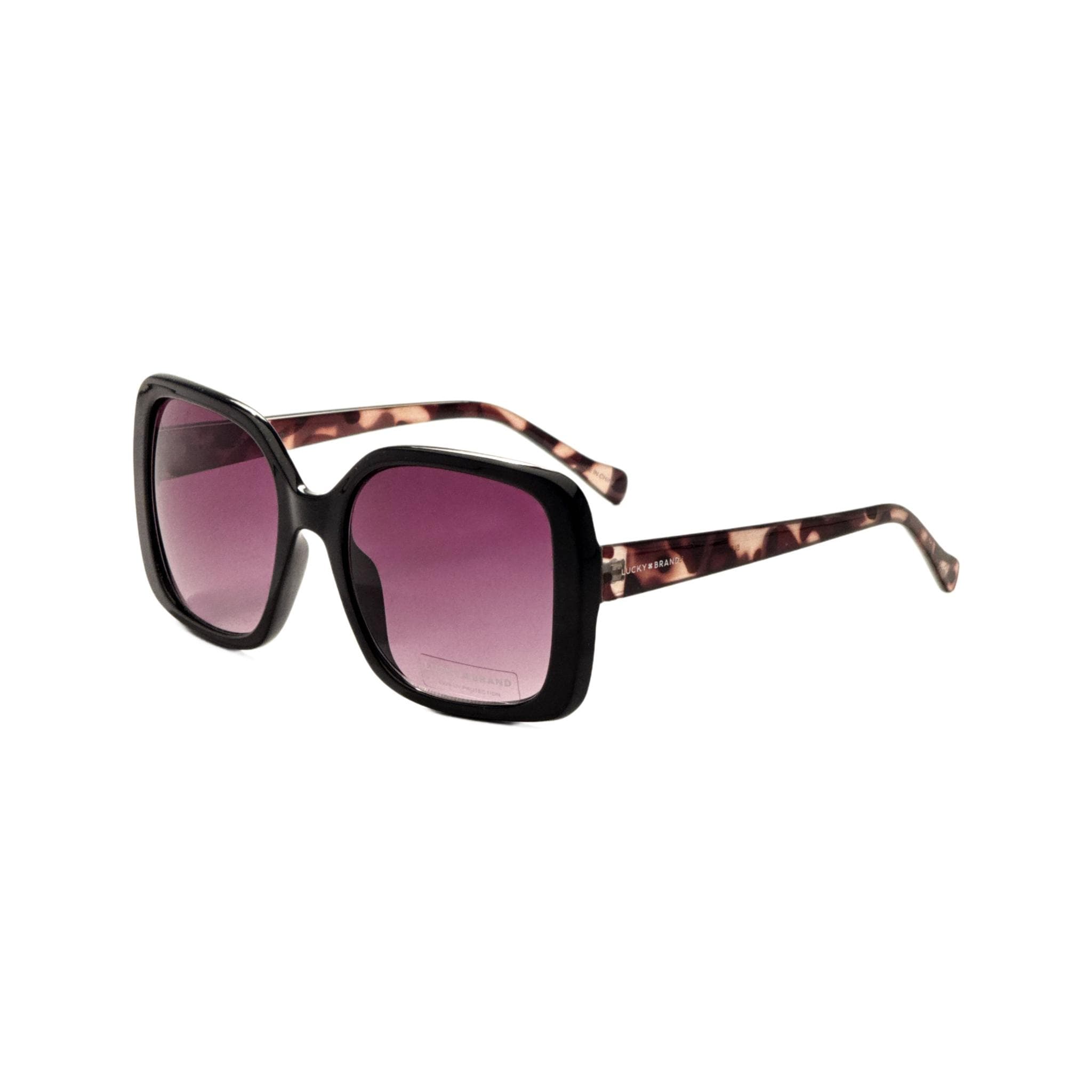 Lucky Brand Black Sunglasses Lucky Brand SLBD130 Aviator Pilot Sunglasses Black Frame  main image 2