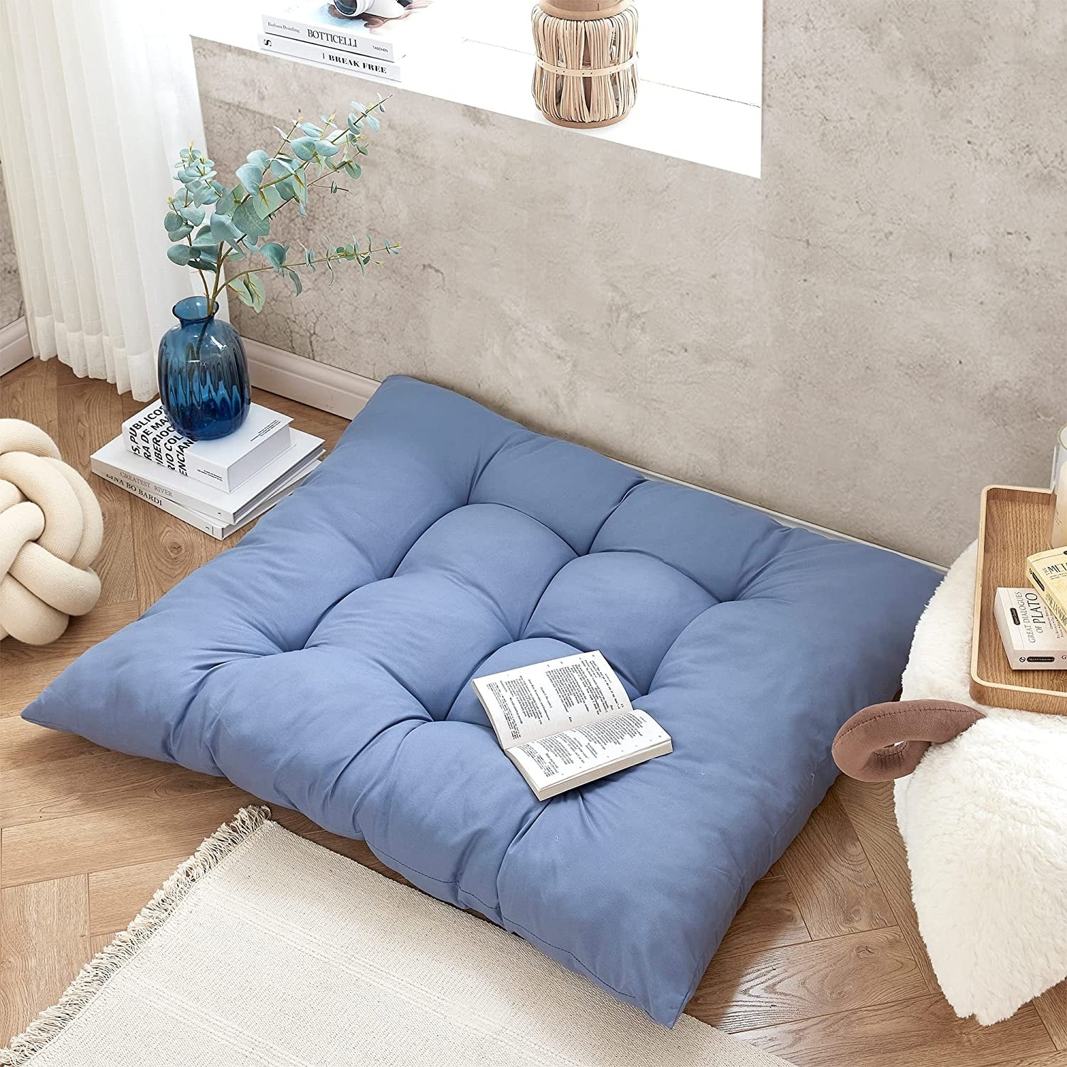 Rainha® Puffy Tufted Floor Pillow by DormCo