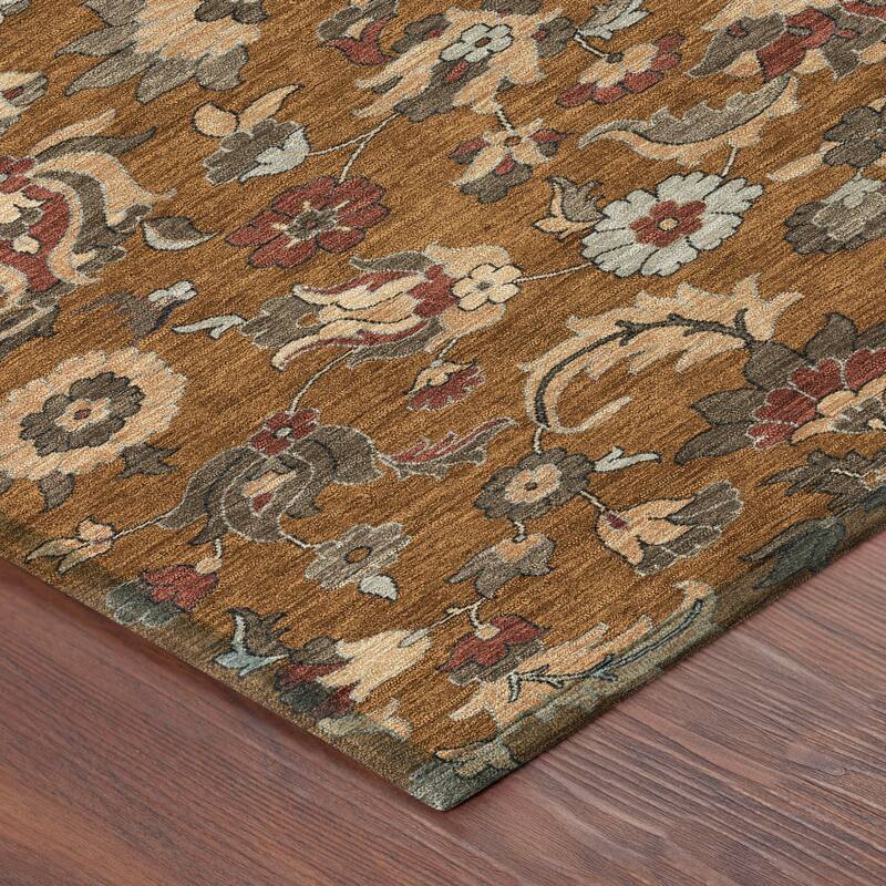 Machine Washable Indoor/ Outdoor Traditional Lanelle Chantille Rug