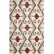 preview thumbnail 44 of 83, SAFAVIEH Handmade Wyndham Zvonka Modern Wool Rug 5' x 8' - Ivory/Brown - Rectangle