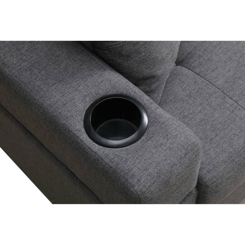 Modern Convertible L-shaped sofa With Pillows