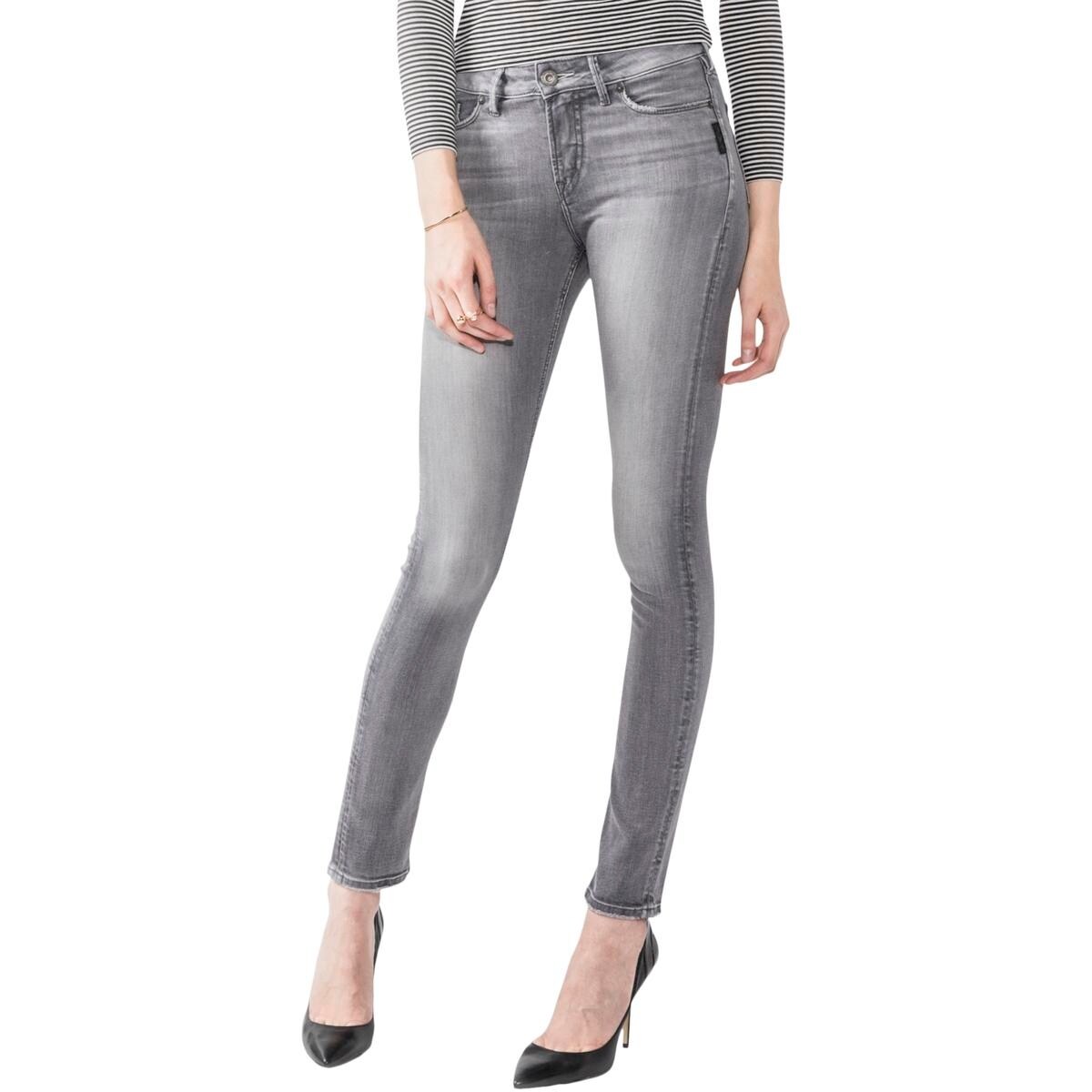 mazy silver jeans