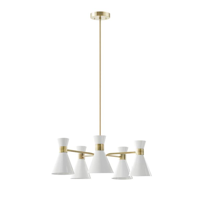 INK+IVY Ezra 5-Light Metal Chandelier