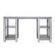 preview thumbnail 4 of 8, SEI Furniture Vedlin Mirrored Office Computer Desk