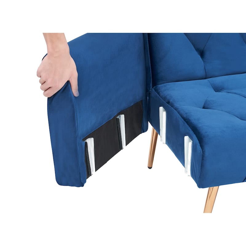 71" Convertible Double Folding Living Room Sofa Bed