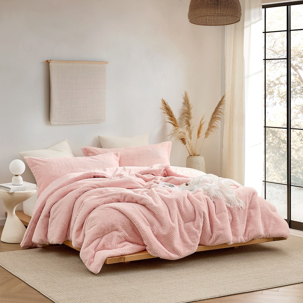 Peak of Cozy - Coma Inducer® Oversized Comforter Set - Softest Pink