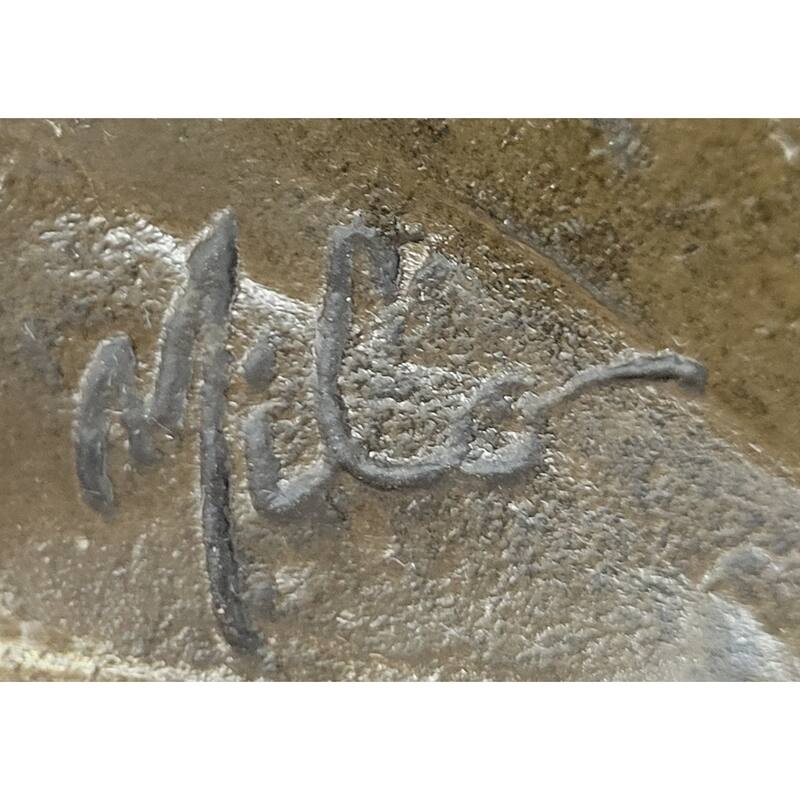 Reindeer Elk Caribou Bronze Metal Statue Sculpture Wildlife Decor On Marble Base