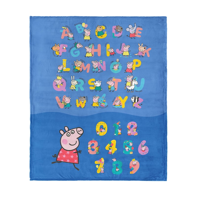 Hasbro Peppa Pig Silk Touch Throw Blanket