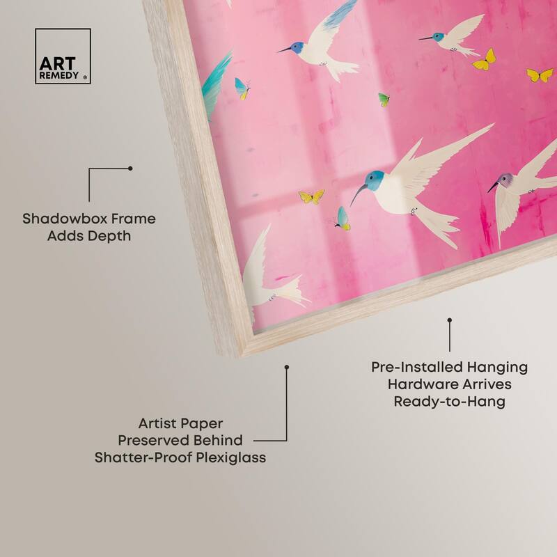 Soaring Sorbet Shadowbox by Art Remedy