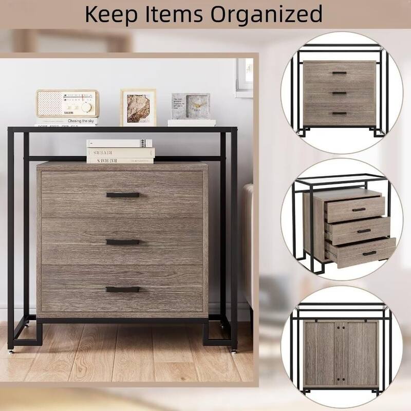 BouPower 3 Drawer Dresser