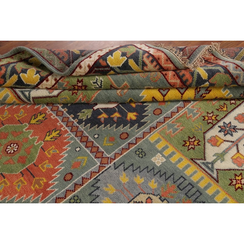 Geometric Heriz Serapi Oriental Area Rug Handmade Wool Carpet - 7'11"x 9'11"