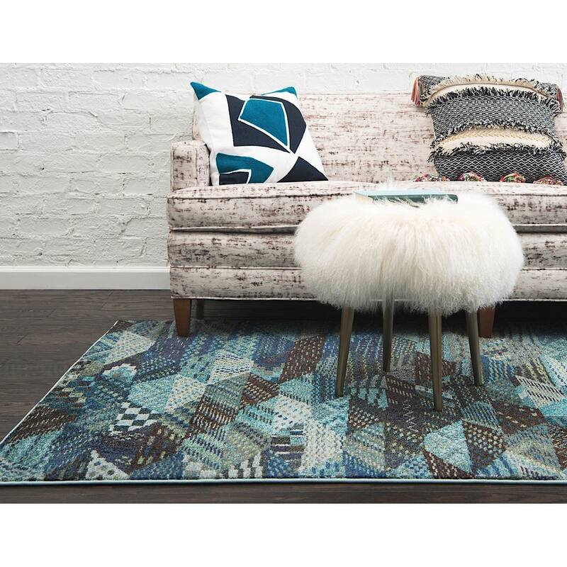 Contemporary Tazetta Collection Area Rug