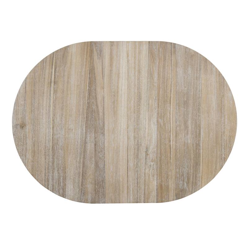 5-Piece Wooden Dining Table Set with Expandable Round Table & 4 Chairs