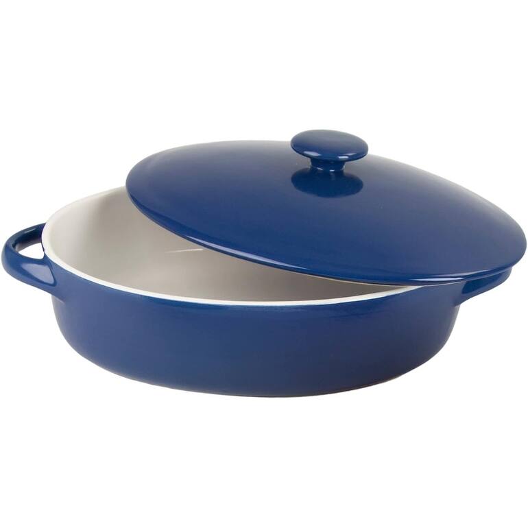 10 Strawberry Street Sienna Covered Casserole 10" and 7" Bakeware Set