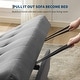 preview thumbnail 14 of 28, 3-in-1 Convertible Sleeper Sofa Bed with Pull-Out Bed, Corduroy Futon, Charging Port & Side Pocket