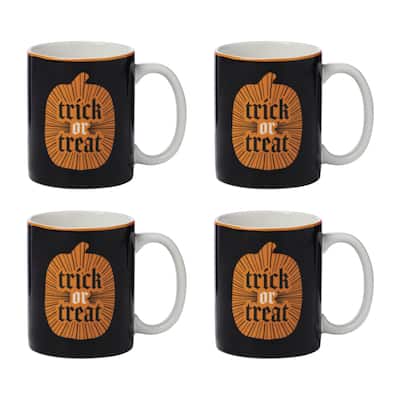 Oneida Vintro Halloween Mugs, Set of 4