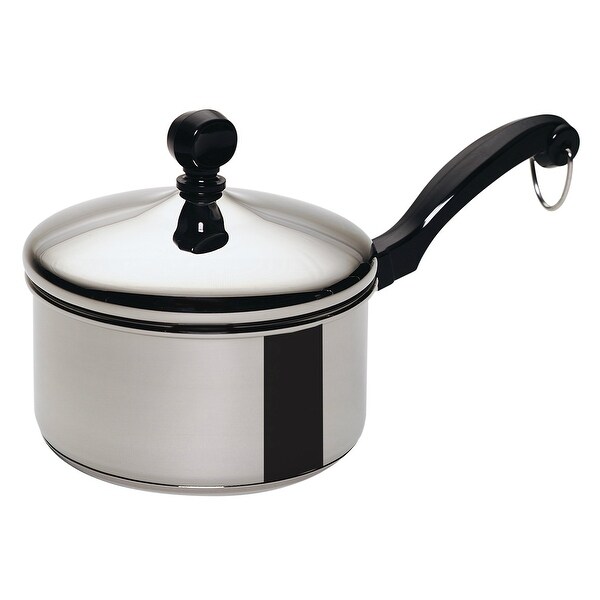 Farberware 50000 Stainless Steel Covered Saucepan, 1 Quart