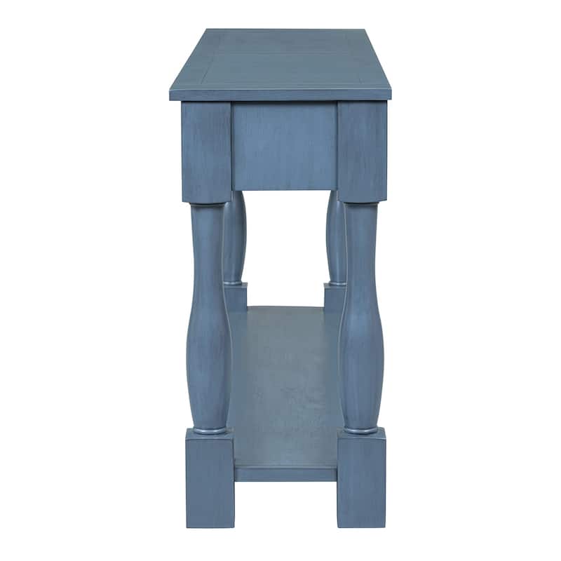 Console Table 63" Long Console Table with Drawers and Shelf