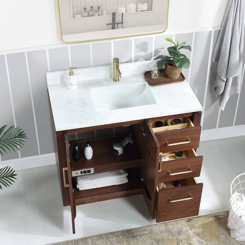 Miseno MV-NM-705742 San 42" Free Standing Single Basin Vanity Set with