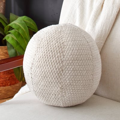 Sorra Home Velvet Shimmer Indoor Ball Pillow