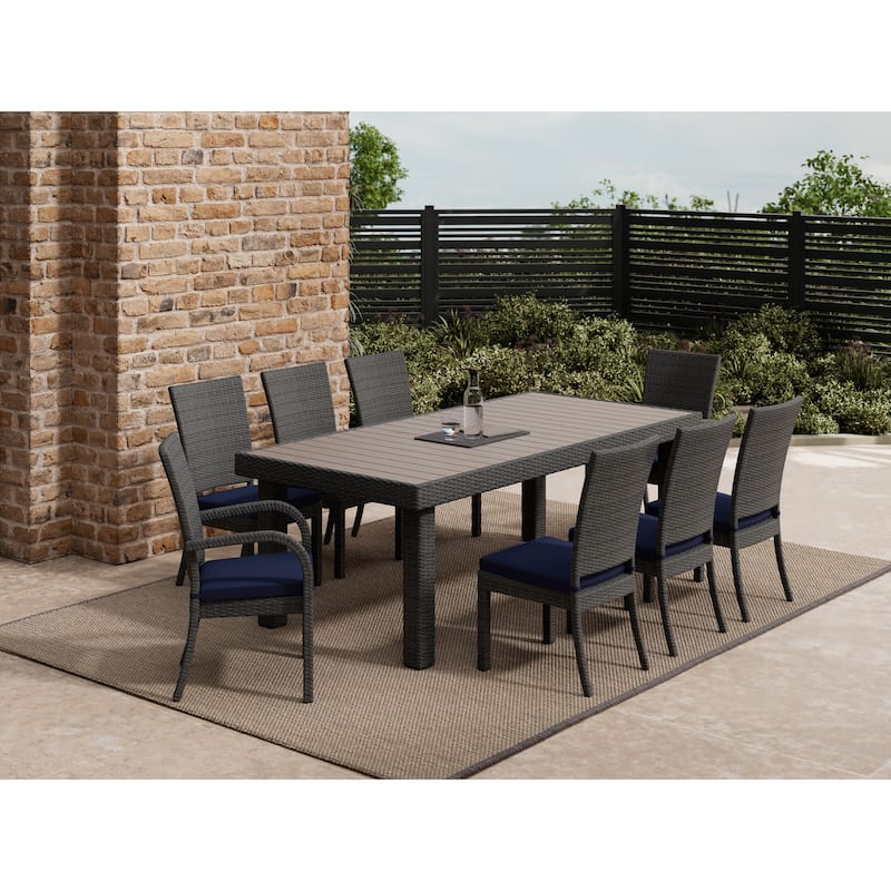 9-Piece Outdoor Patio Woven Dining Set