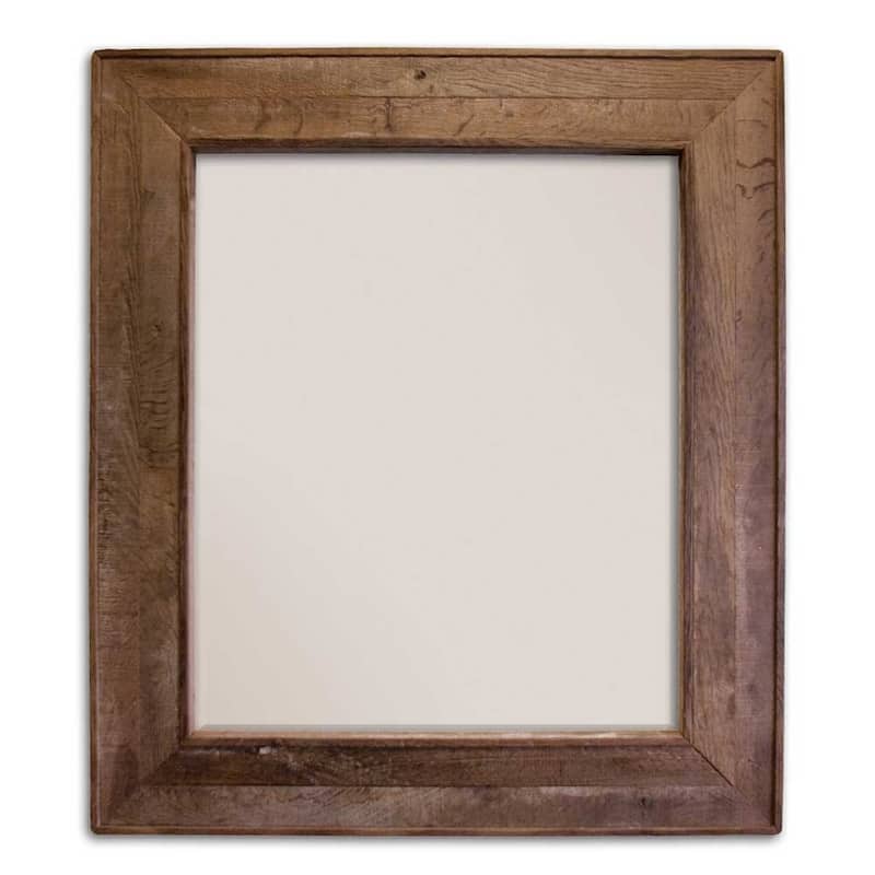 Vintner's Reclaimed Wood Rectangular Wall Mirror - 29 x 33 x 1.5