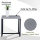 preview thumbnail 7 of 12, Fire Pit with Table Patio Rattan Sofa Swivel Chair - Grey cushion