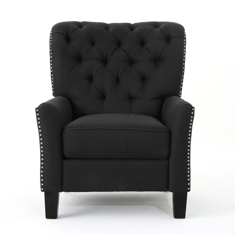 Roomfitters Modern Fabric Push Back Recliner, Comfortable Lounge Chair for Living Room, Bedroom