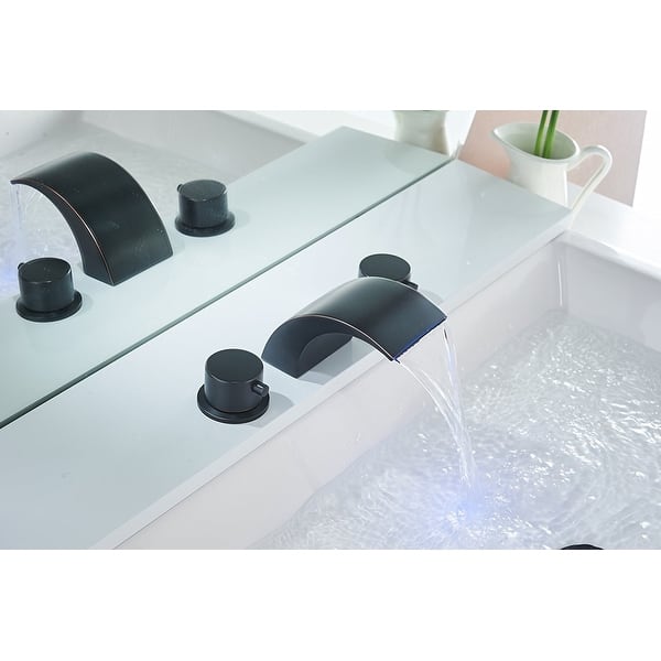 Shop Vibrantbath 8 16 Inch Led Waterfall Widespread Commercial