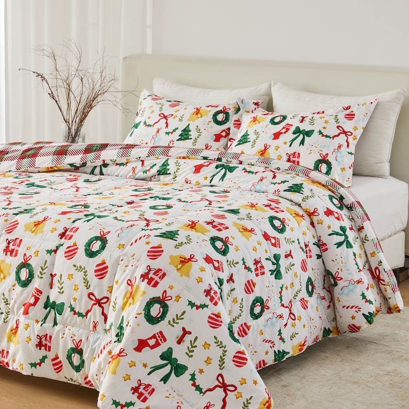 Linery & Co. Holiday Down Alternative Comforter and Sham Set