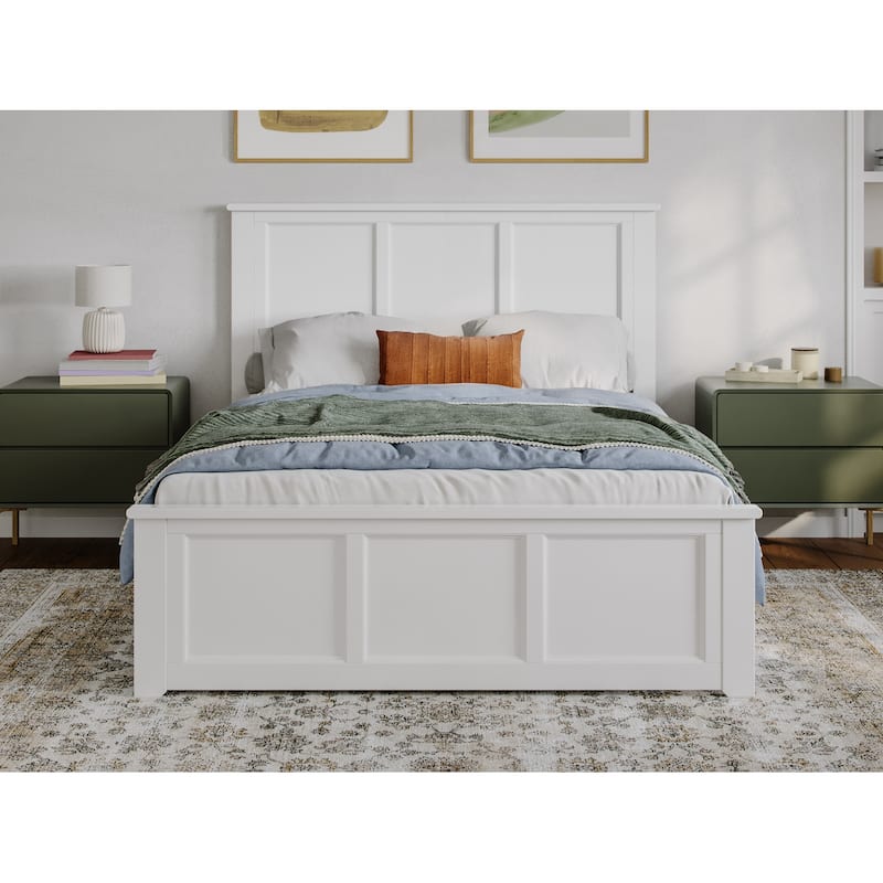 Charlotte Solid Wood Low Profile Platform Bed with Matching Footboard
