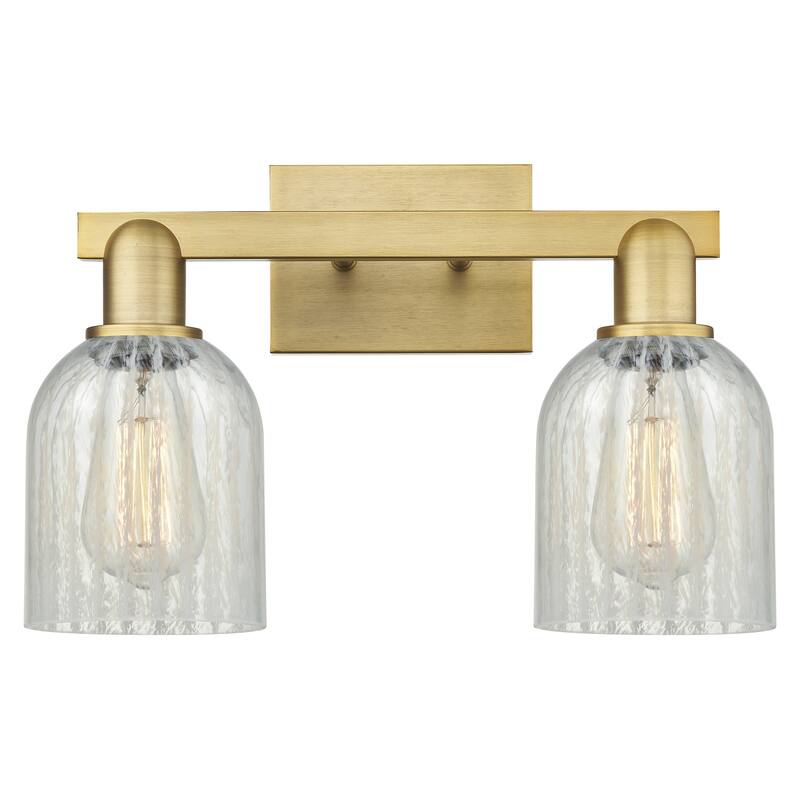 Innovations Lighting Endless Possibilities Arcadia - Caledonia - 2 Light 16" Bath Vanity Light - Mouchette/Brushed Brass