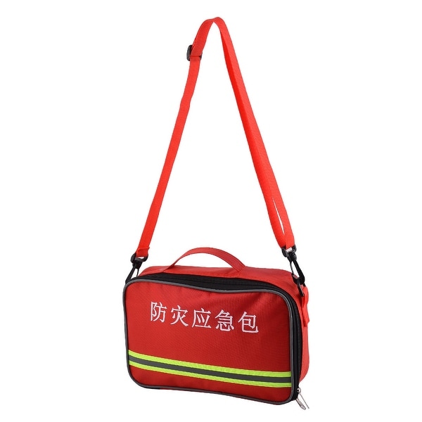 Outdoor Camping Hiking Oxford Cloth Emergency First Aid Rescue Storage Bag Red