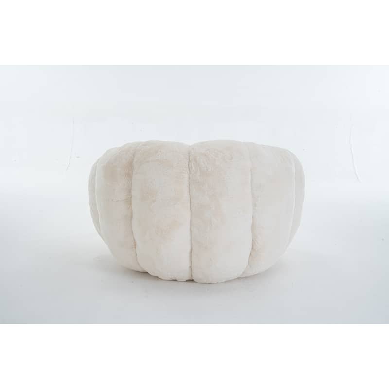 GDFStudio - Faux Fur Floral-Shaped Ultra-Soft Bean Bag Chair