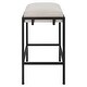 preview thumbnail 5 of 4, Upholstered Iron Counter Stool - 26.5" - Black and White