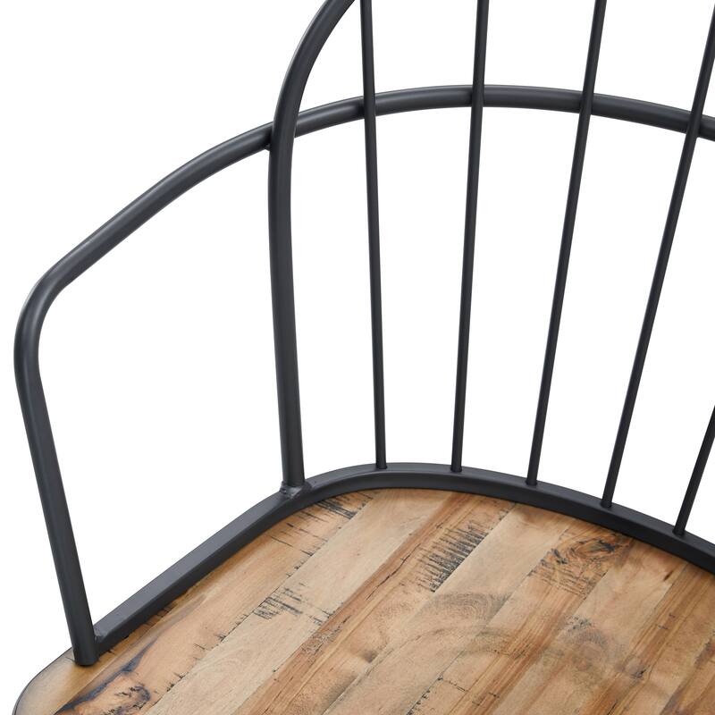 Indoor Dining Chair With Metal Legs (Set of 2)