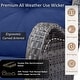preview thumbnail 45 of 50, 4 Piece Outdoor High Back Wicker Patio Conversation Furniture Sets